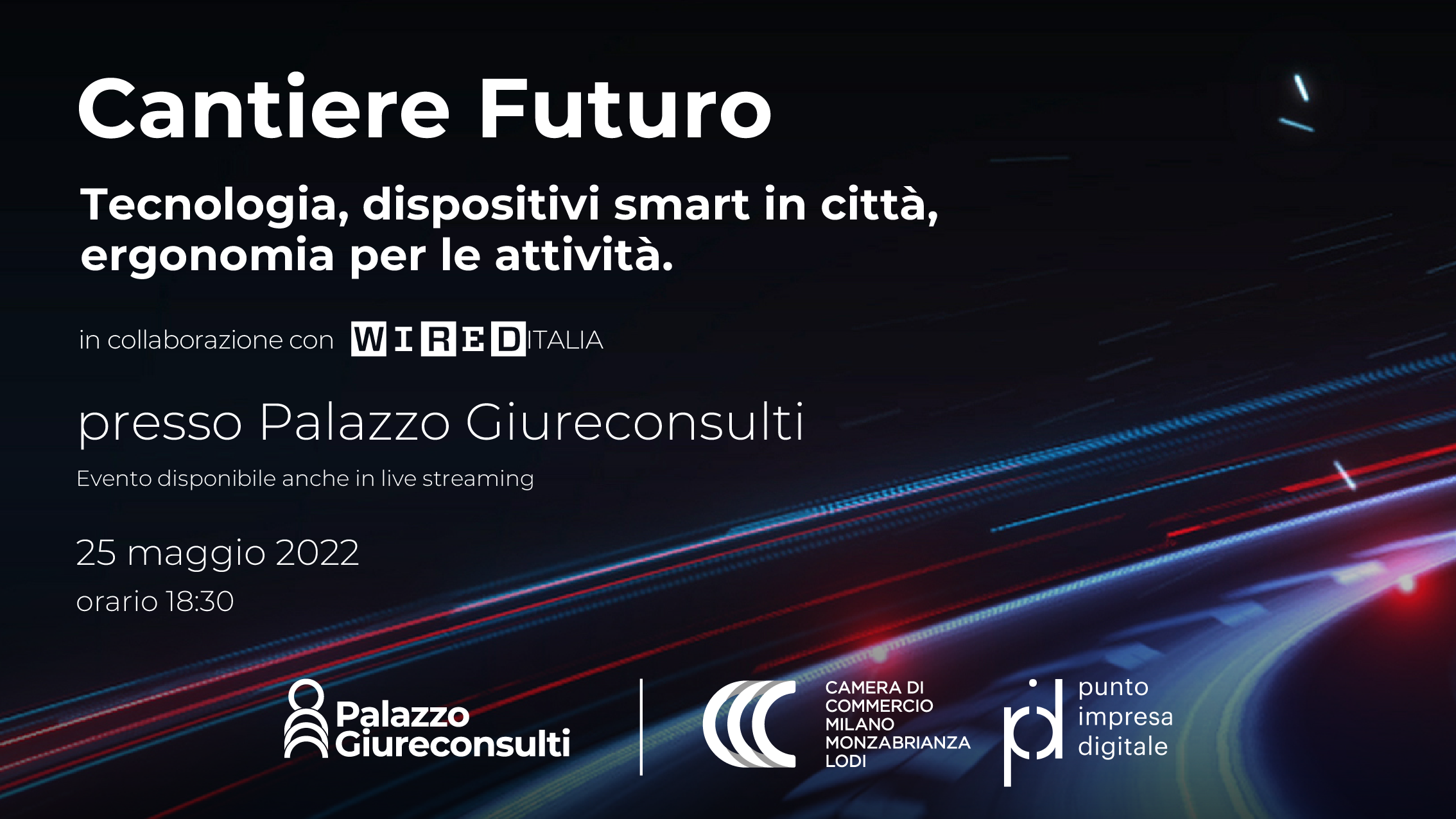 locandina evento Cantiere Futuro del 25 maggio 2022