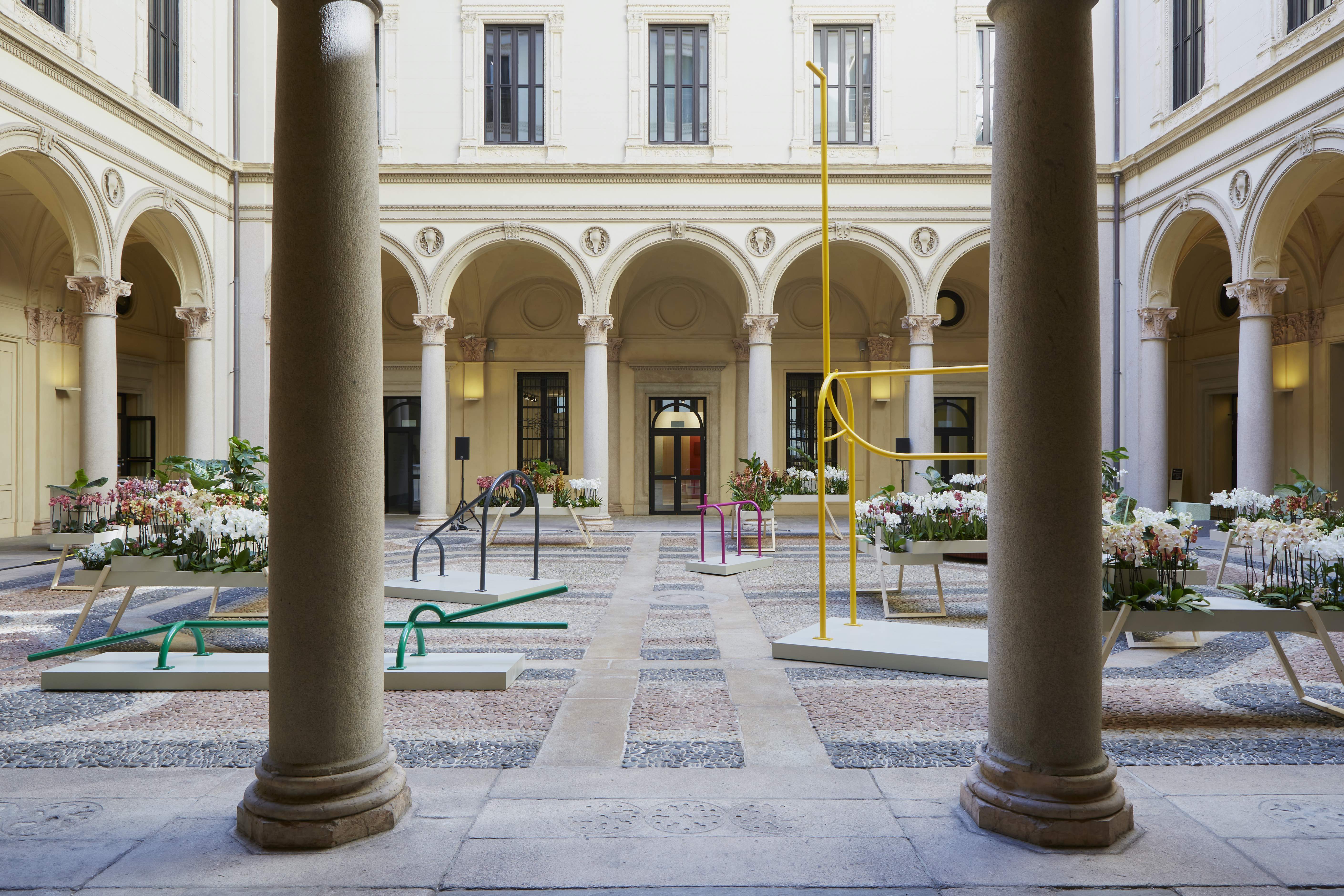 Il cortile di Palazzo Francesco Turati